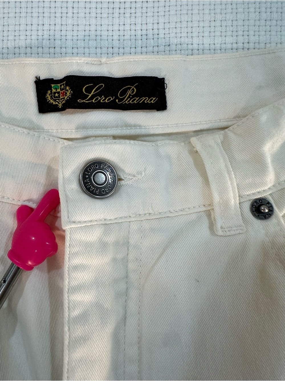 ⭐️Loro Piana Off-White Cotton Pants